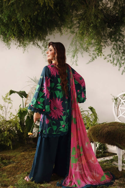 Bloom & Vogue By Naqsh Digital Printed Self Jacquard Viscose 3PC