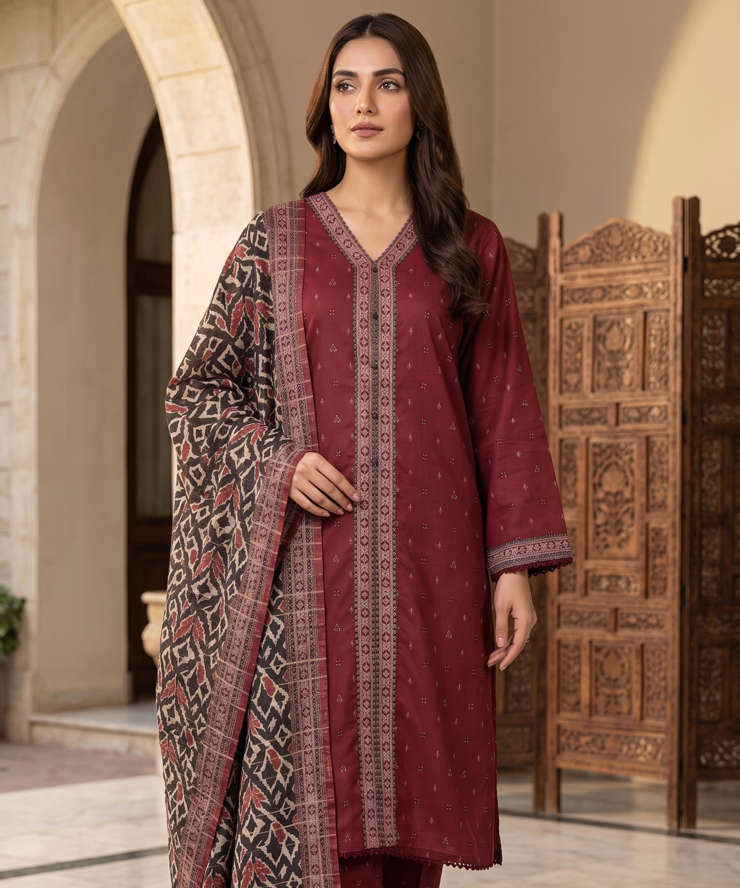 Bin Saeed Digital Printed Lawn 3PC