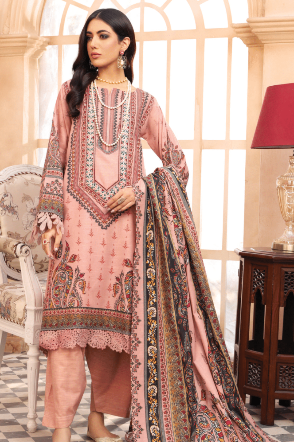 Mausummery 3-Piece Digital Printed Linen