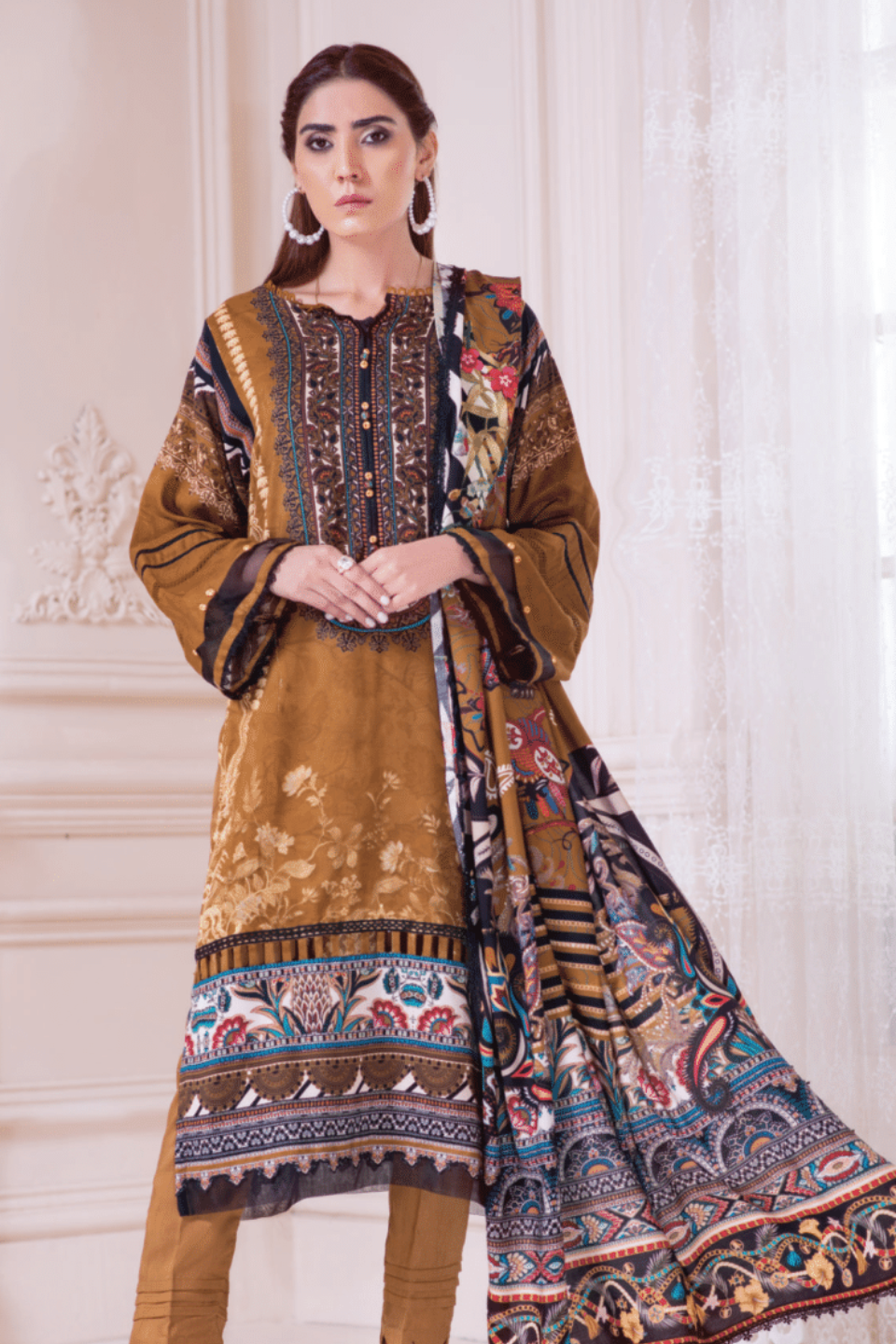 Mausummery 3-Piece Digital Printed Linen