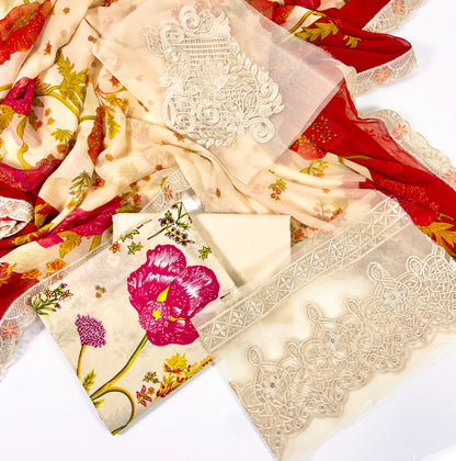Maria B Emb Luxury Lawn 3PC