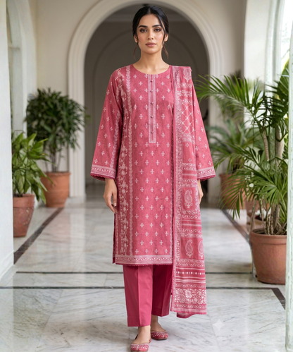Bin Saeed Digital Printed Lawn 3PC
