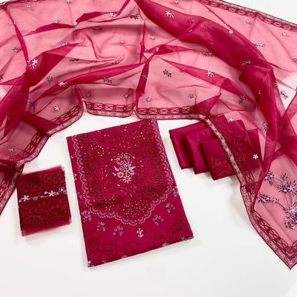 Bin Ilyas Luxury Embroidered Lawn 3PC