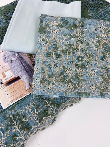 Almeerah Emb Lawn With Cutwork 3-PC
