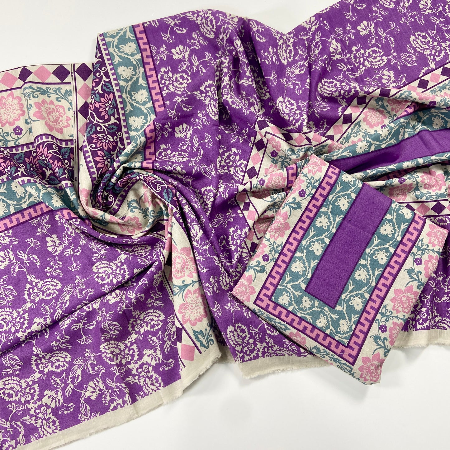 Beechtree Digital Printed Khaddar Shirt-1PC