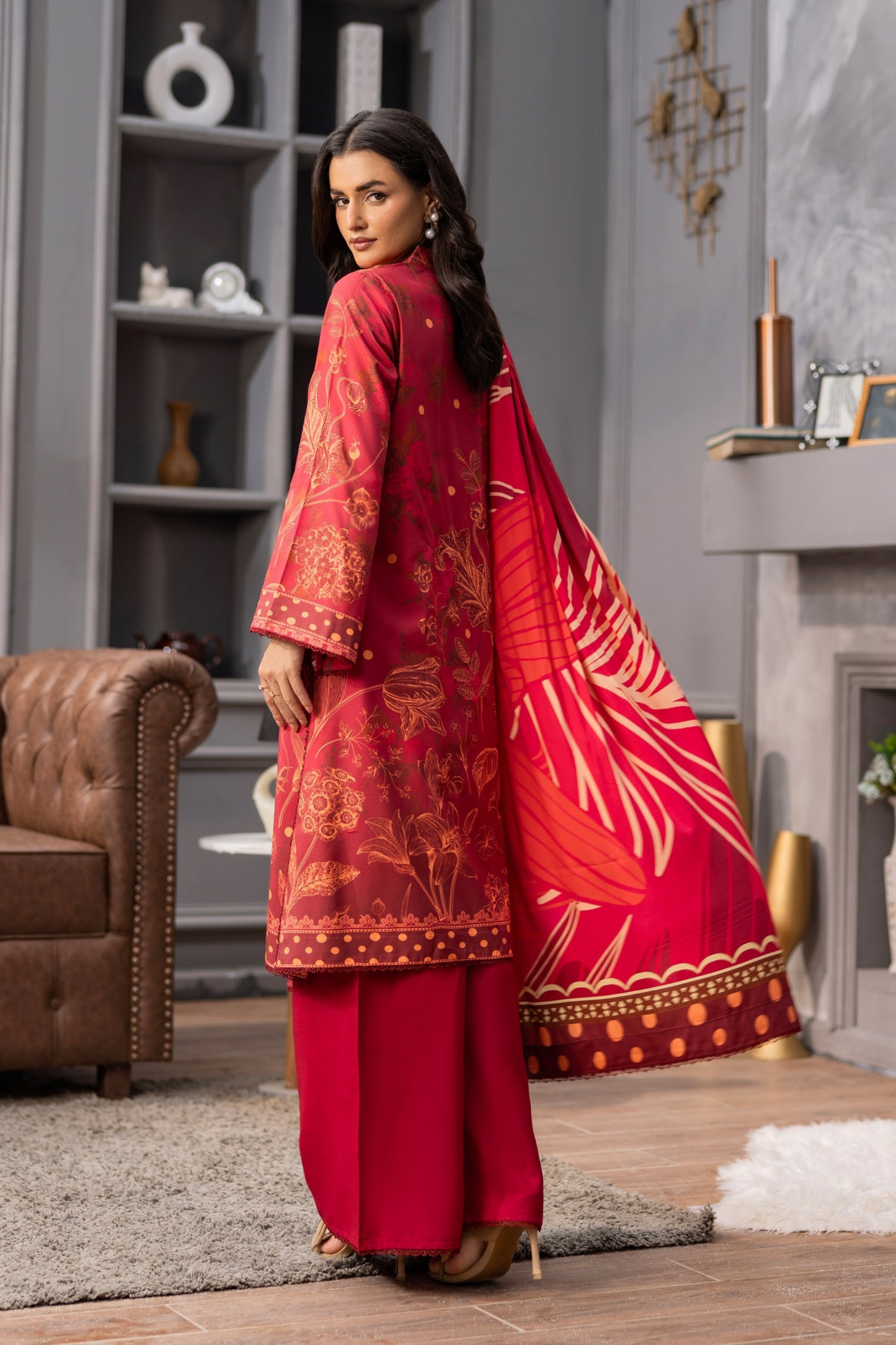 Raiha Luxury Printed Linen 3PC
