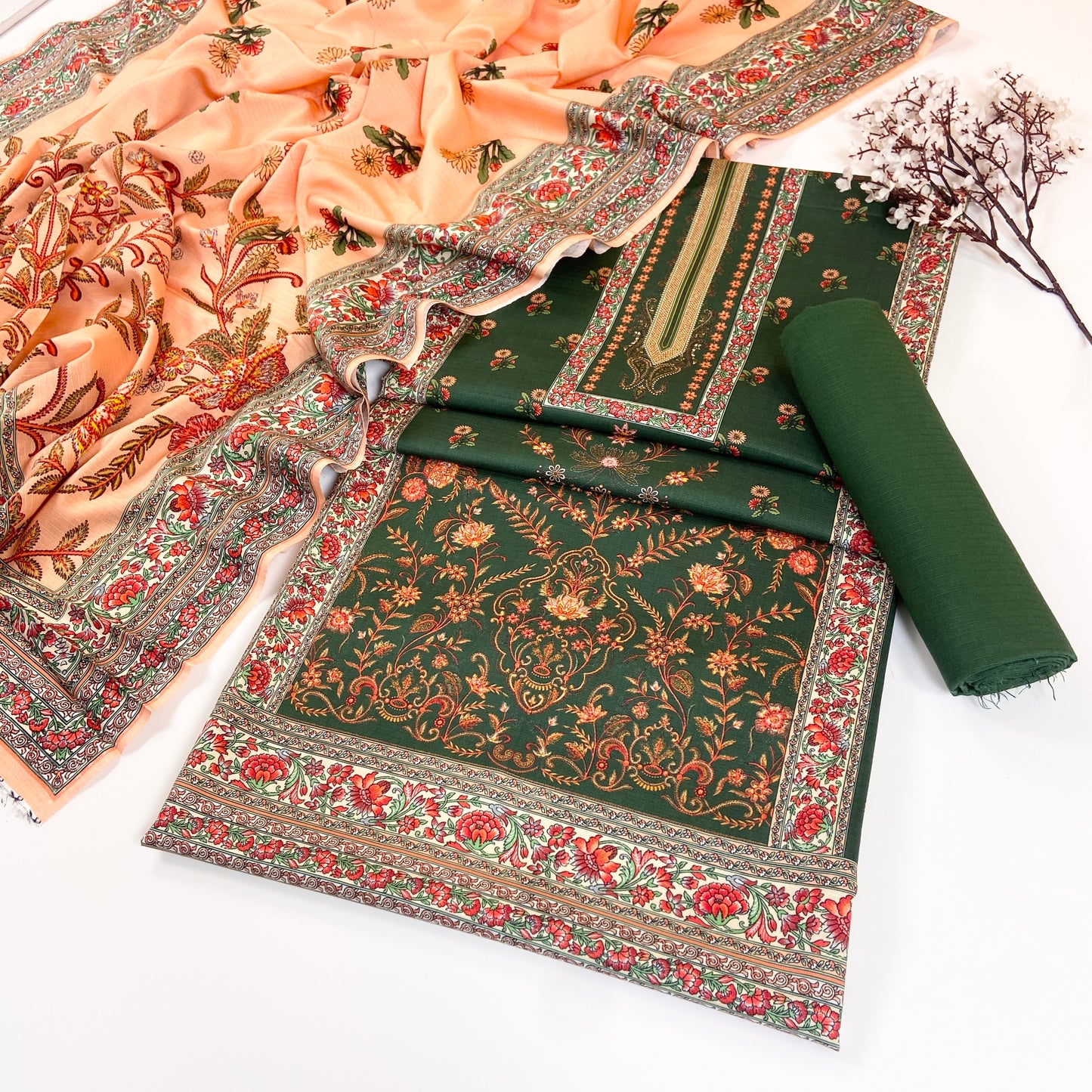 Kayseria Digital Printed Bana Dora Linen 3PC