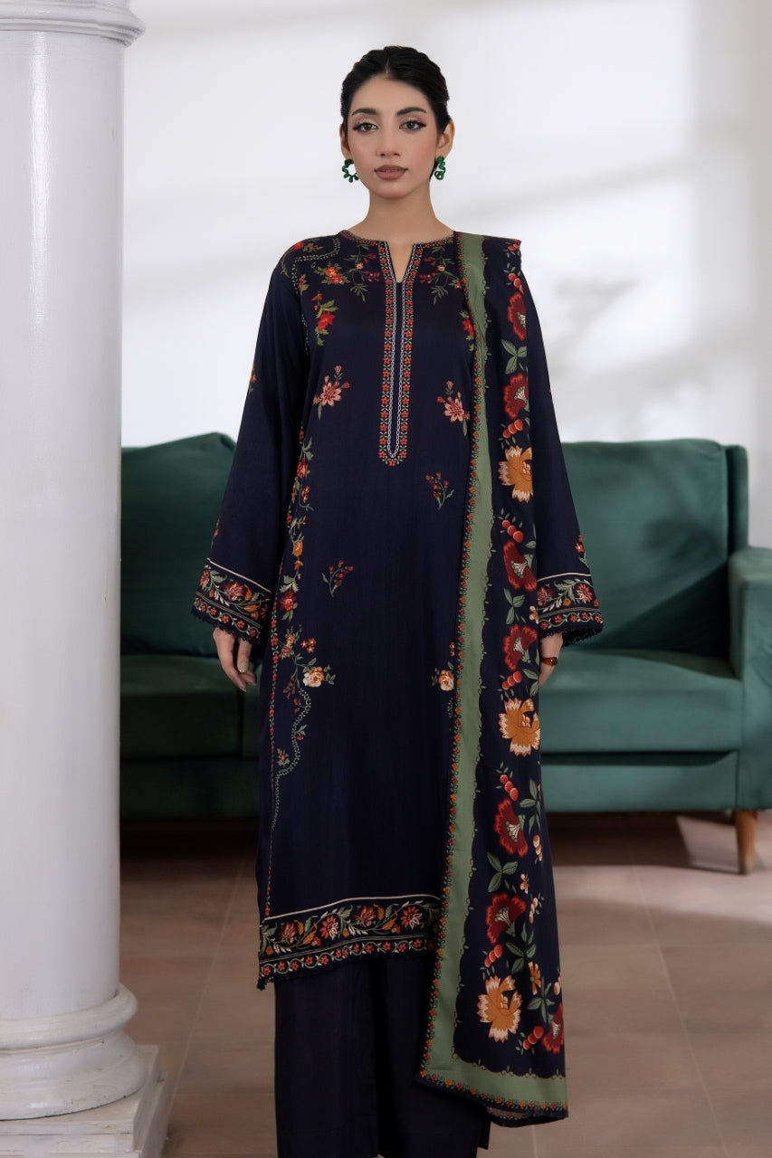 Anaya Noor Digital Printed Stone Linen 3PC