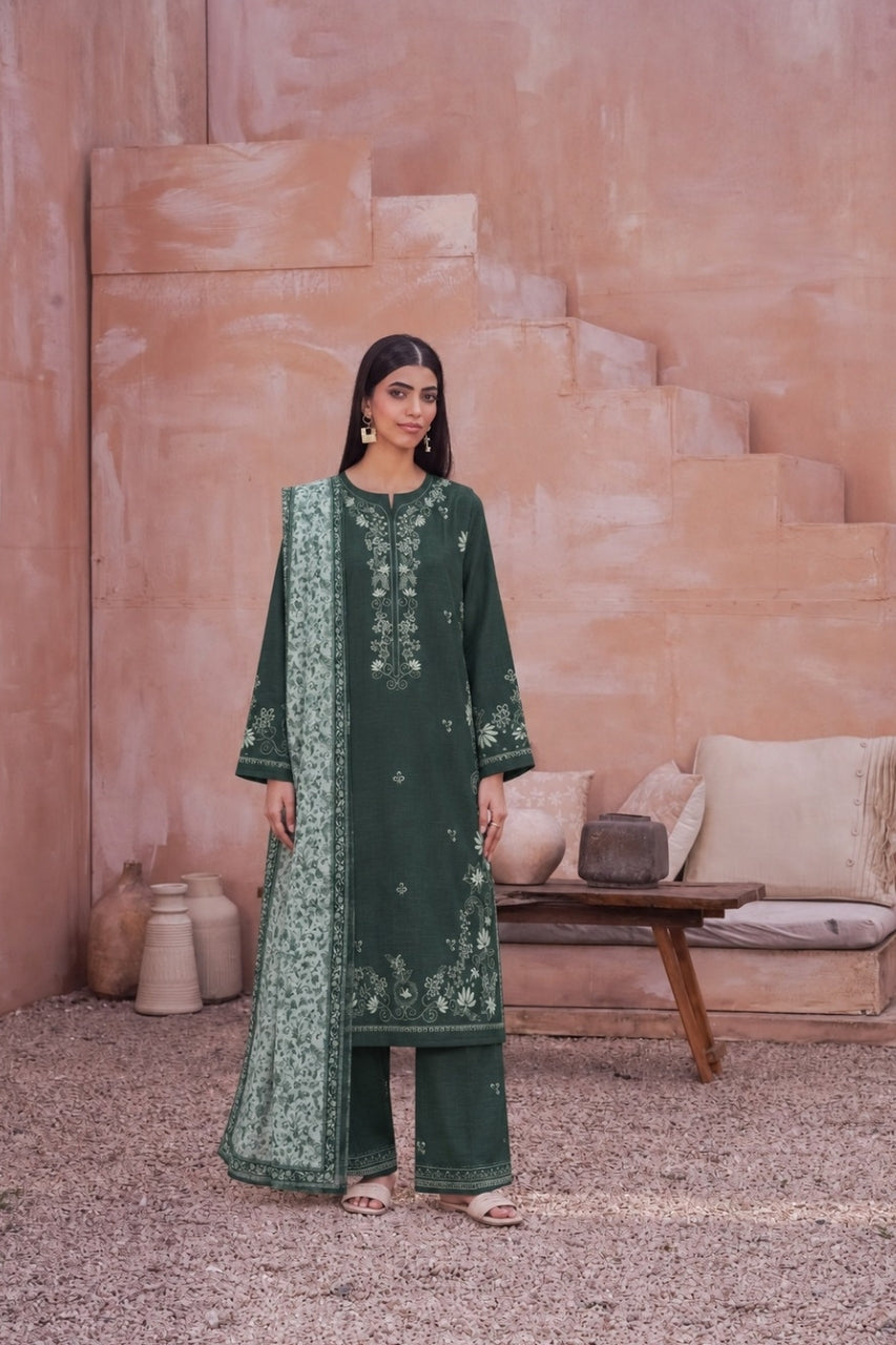 Nirvana By Shanaya Digital Printed Linen 3PC