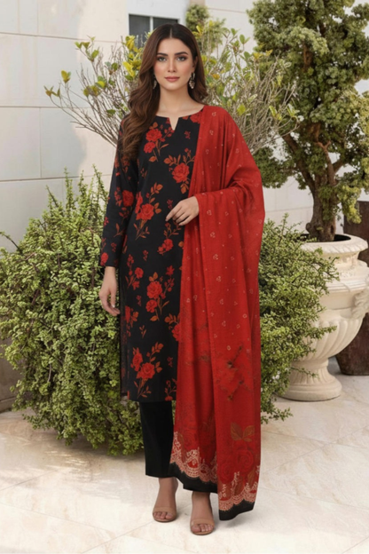 Motifz Premium Printed Khaddar 3PC