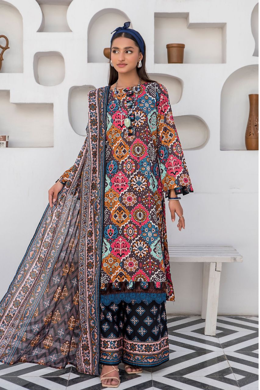 Abrish digital Printed Lawn 3-PC