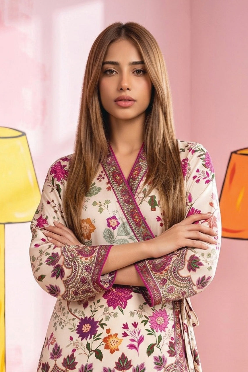 Zesh Printed Silk 2PC
