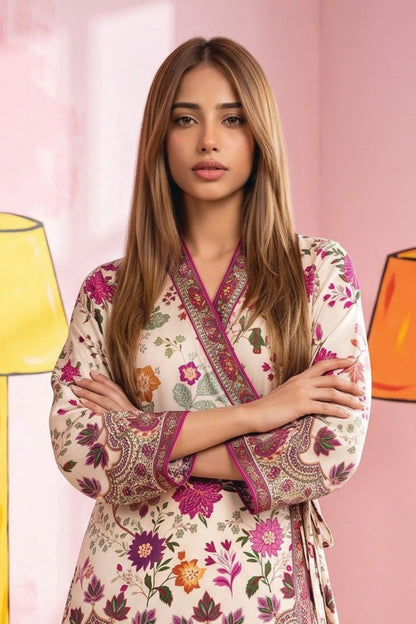 Zesh Printed Silk 2PC
