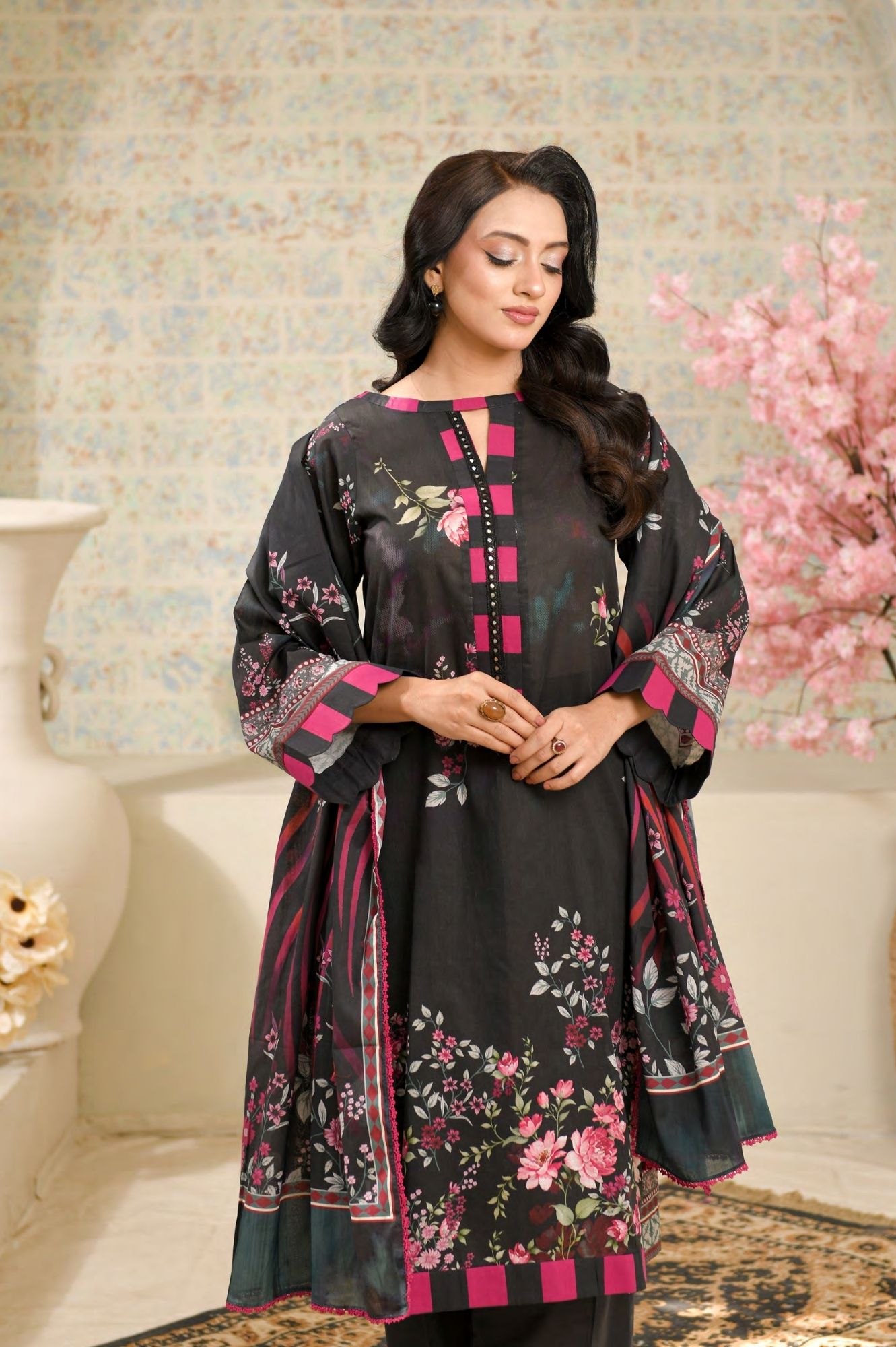 Reemse Digital Printed Lawn 3PC