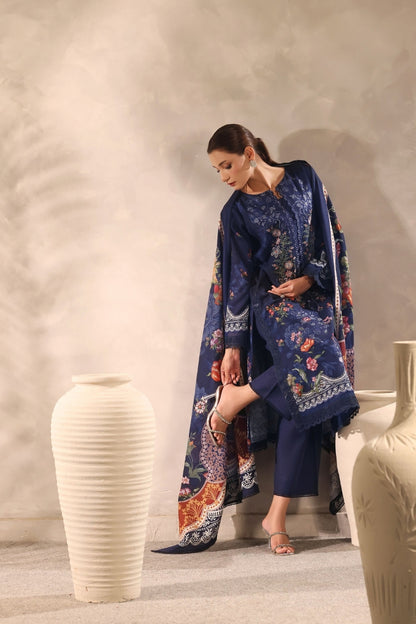 Winter Muse By Zarineh Digital Printed & Emb Khaddar 3PC
