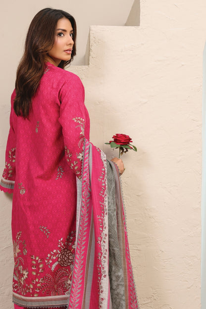 Raqs By Uneq Digital Printed Slub Khaddar 3PC