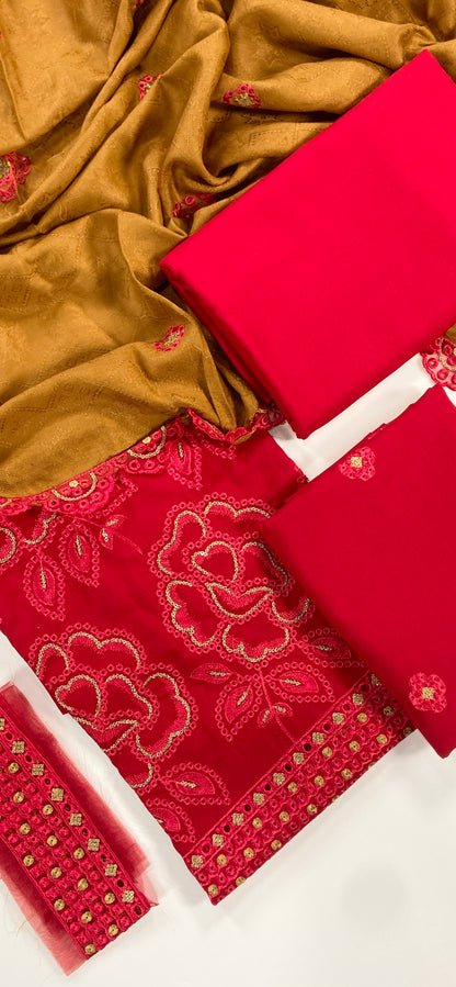 Maria B Luxury Embroidered Dhanak 3PC