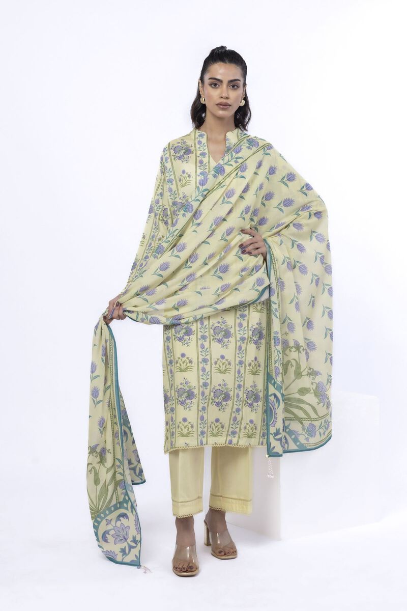 Khaadi Digital Printed Lawn 3PC