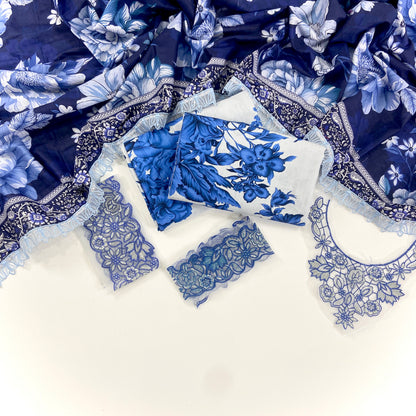 Iznik Emb Khaddar With Patches 3PC