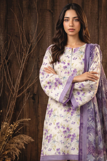 Zesh Digital Printed Linen Viscose 3PC