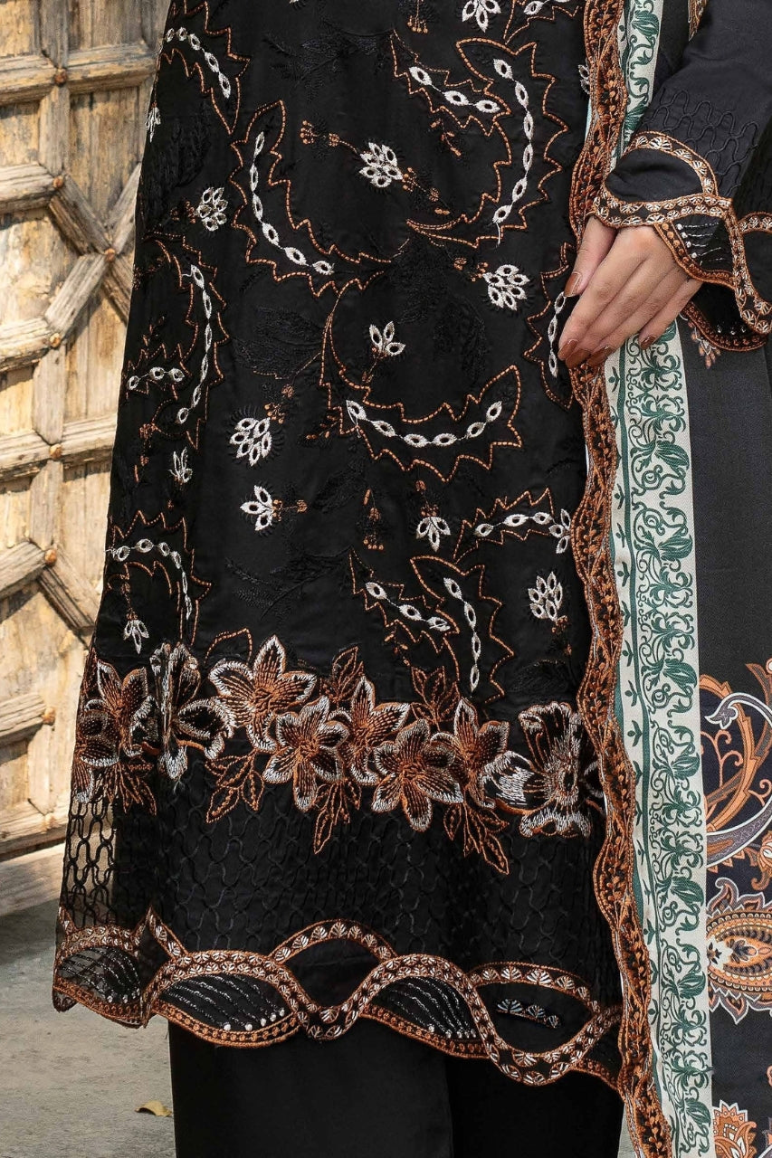 Falak By Feroza Luxury Embroidered Staple 3PC