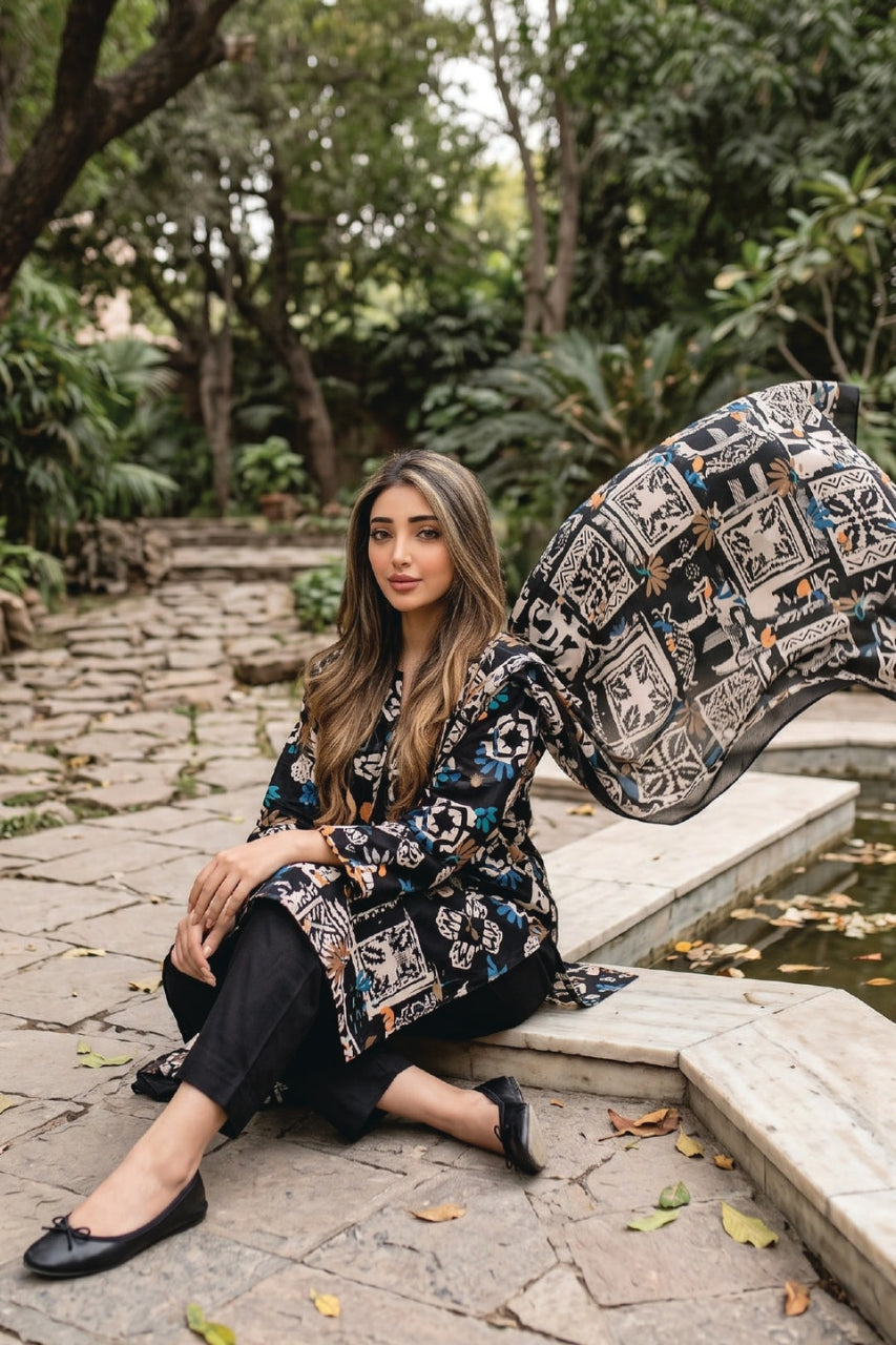 Zesh Digital Printed Khaddar 3PC