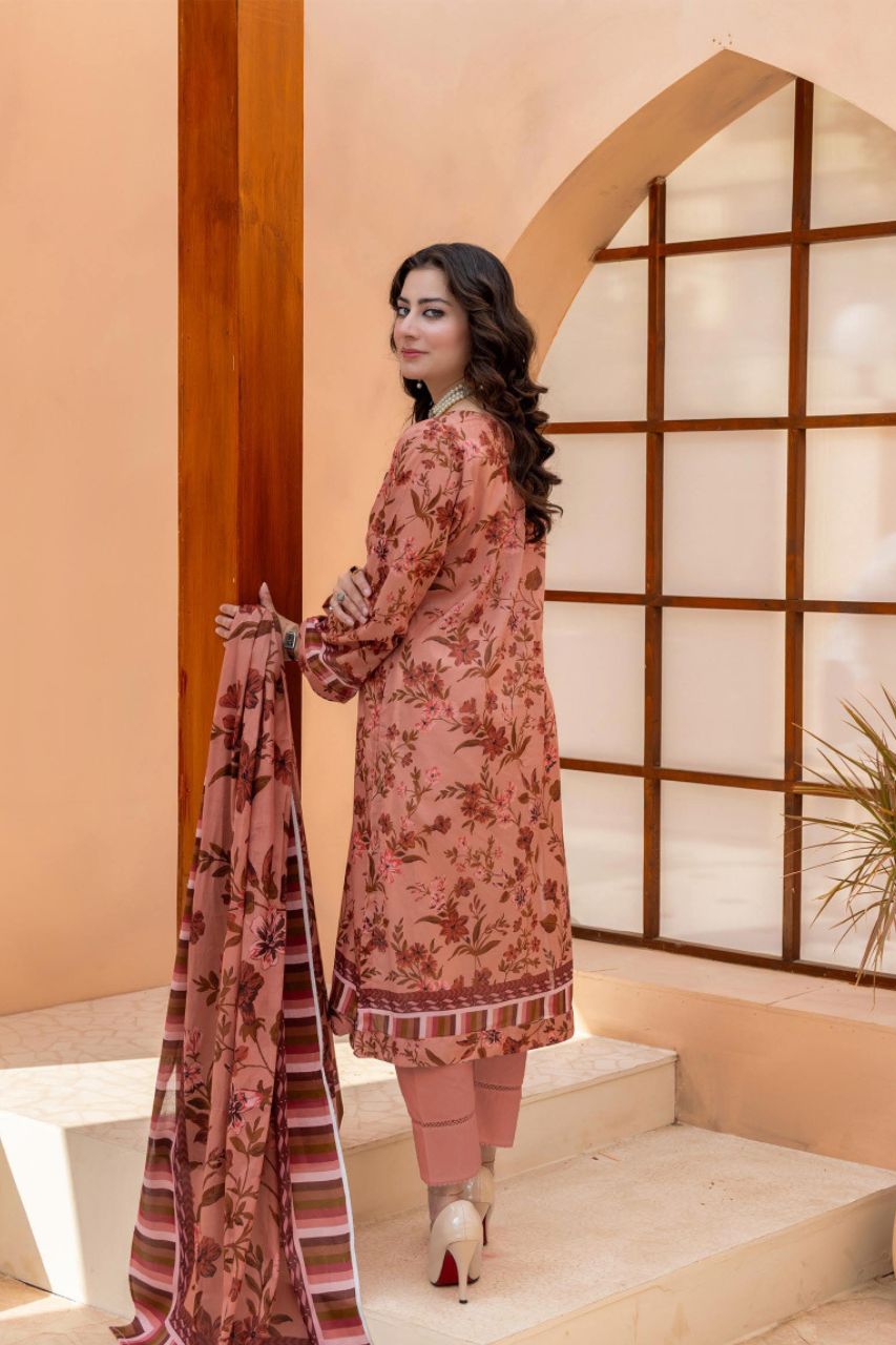 Bahaar By Meeral Premium Digital Printed Lawn 3PC