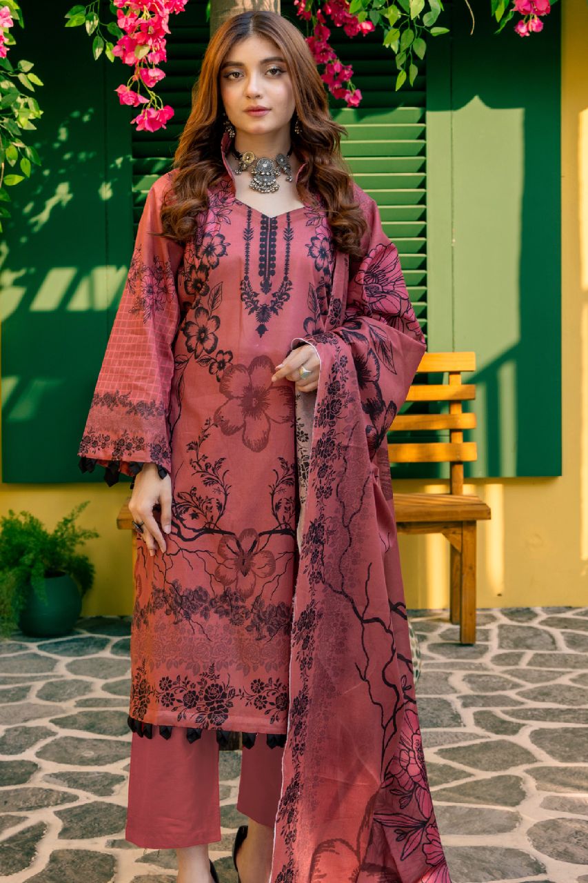 Rahat By Janan Digital Printed Lawn 3PC