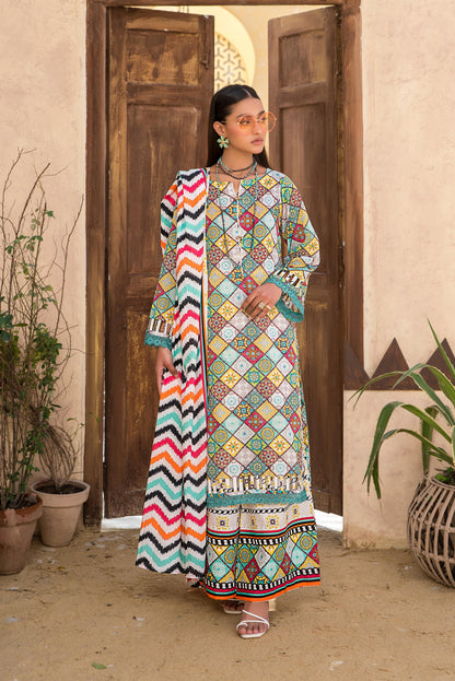 Abrish digital Printed Lawn 3-PC