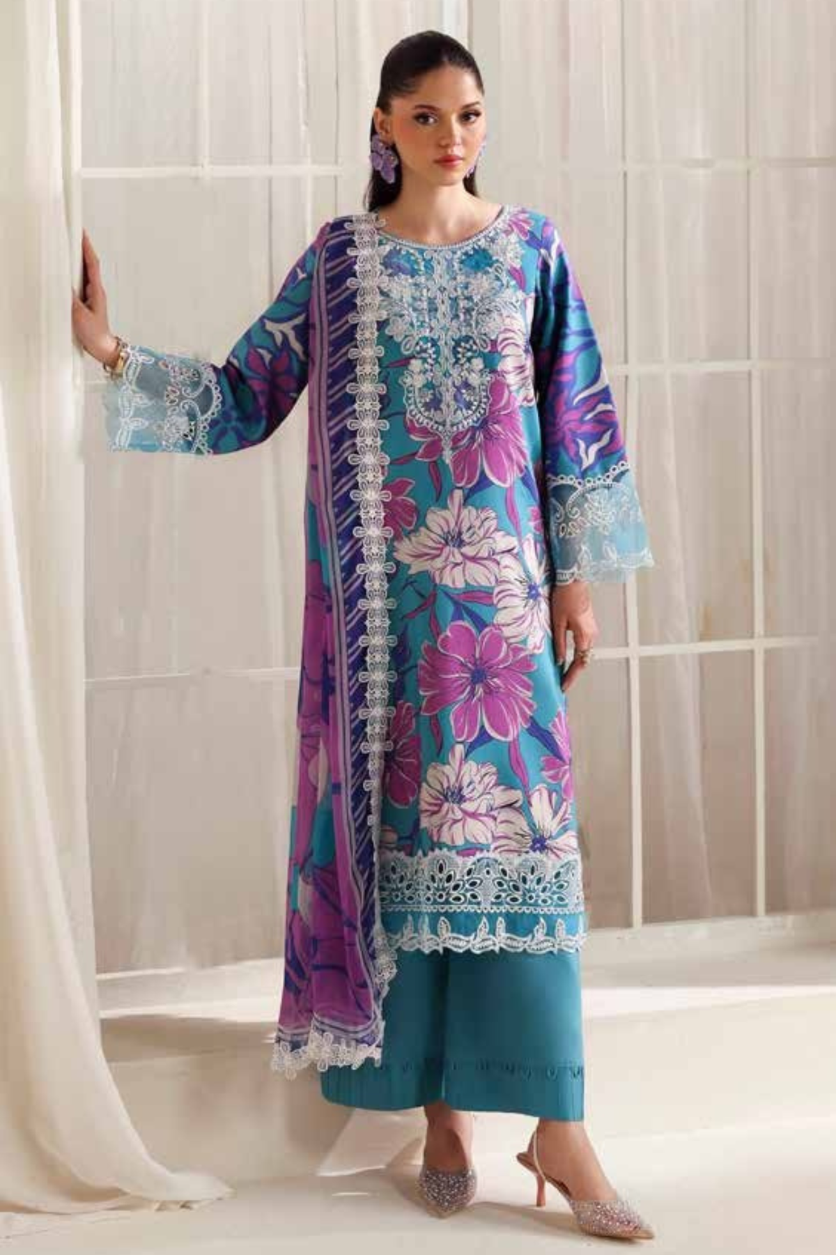 Zyrah By Naqsh Digital Printed Filament Viscose 3PC