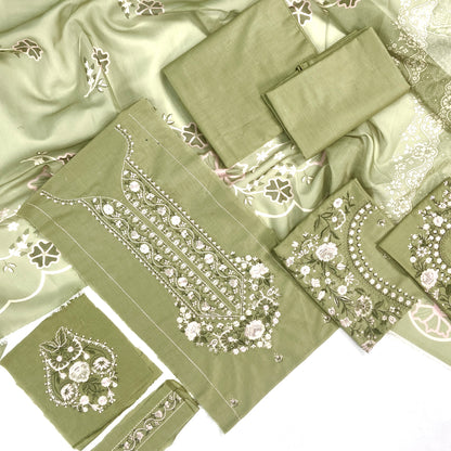 Nishat Embroidered Lawn 3PC
