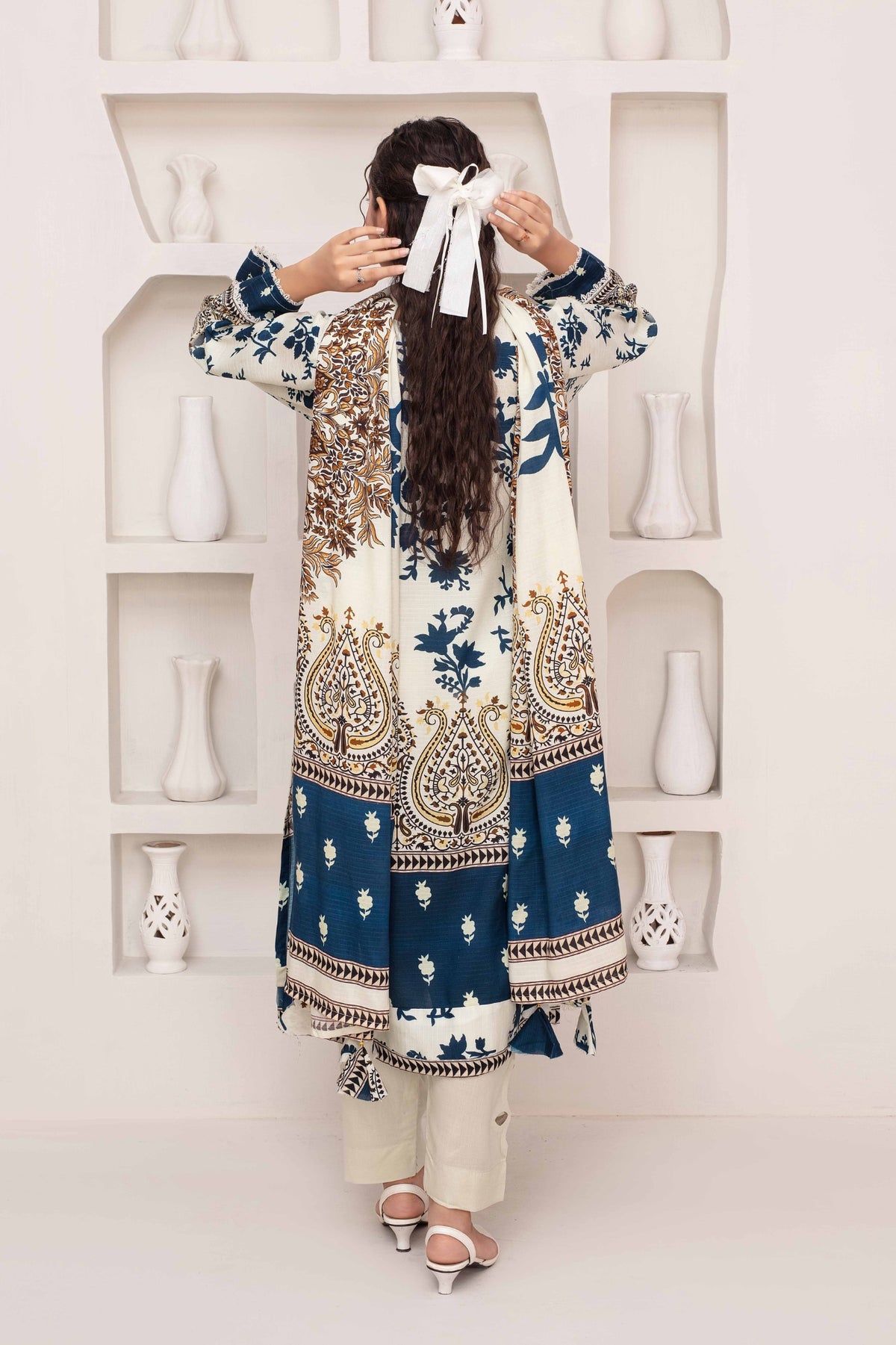 Fabiha By Feroza Digital Printed Bana Dora Staple Linen 3PC