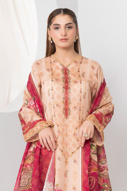Mojo Berry By Marooj Digital Printed Lawn 3PC