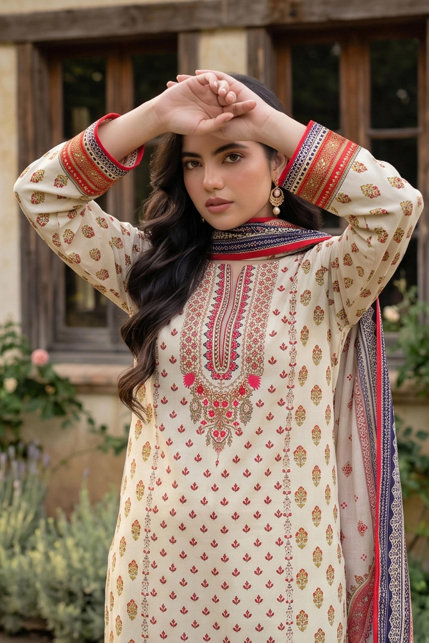 Mashaim Digital Printed Linen 3PC