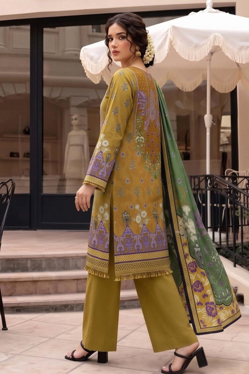 Malhaar Digital Printed Linen 3PC