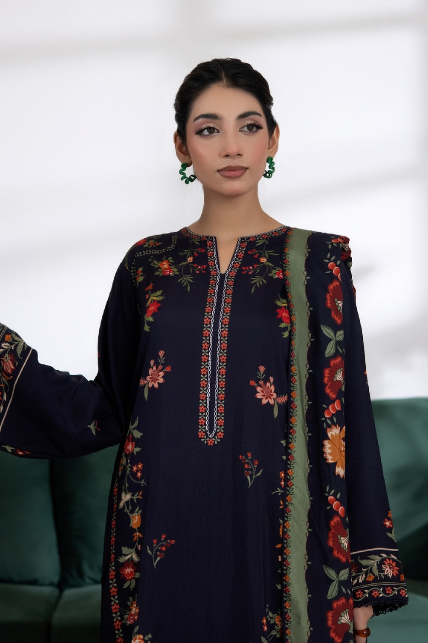 Anaya Noor Digital Printed Stone Linen 3PC