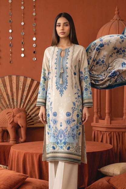 Zesh Printed Velvet Dora Viscose 3PC