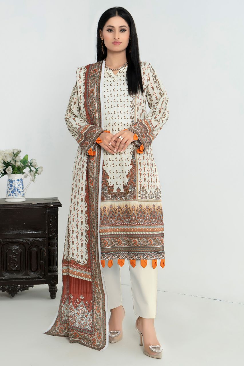 Junoon By Marooj Digital Printed Lawn 3PC