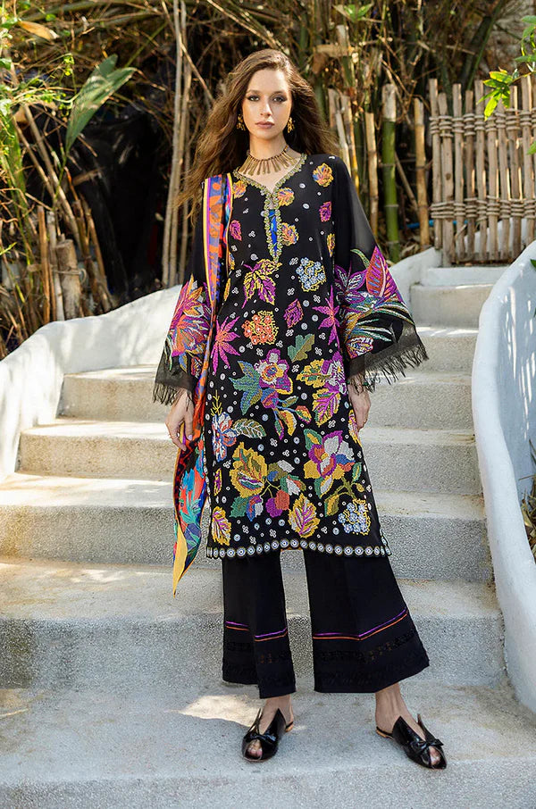 Esmel By Mushq Plain Emb Lawm 3PC