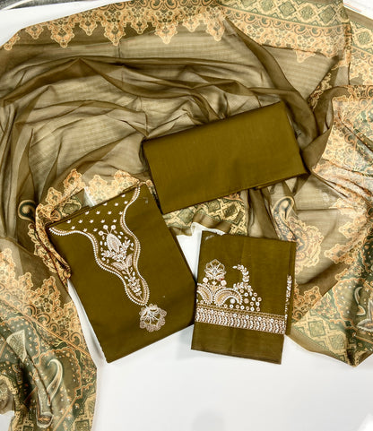 Lzel Embroidered Lawn 3PC