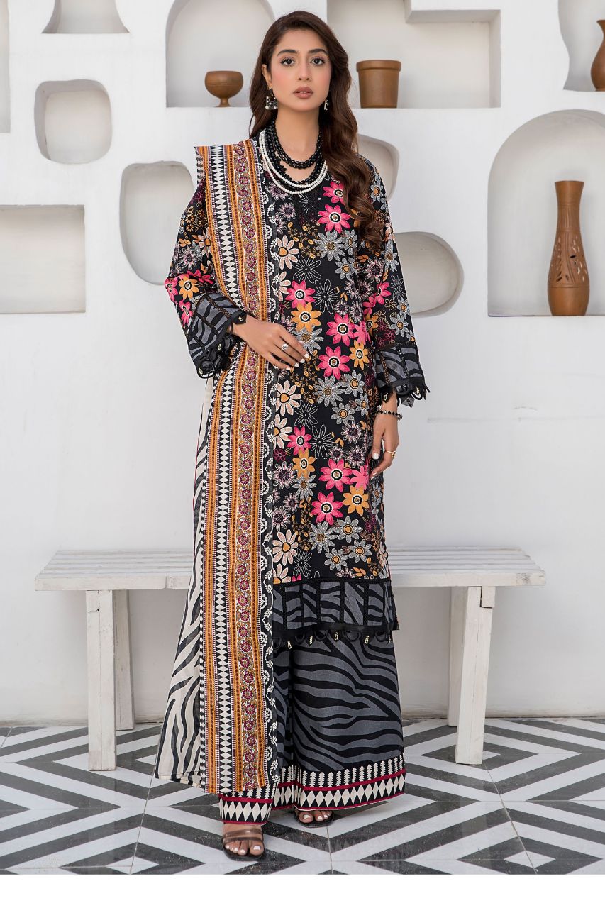 Abrish digital Printed Lawn 3-PC