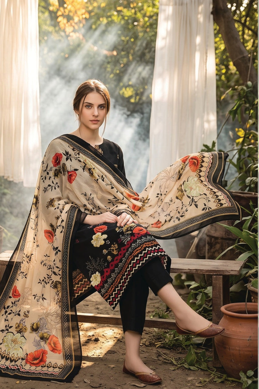 Salina By Regalia Digital Printed Khaddar 3PC