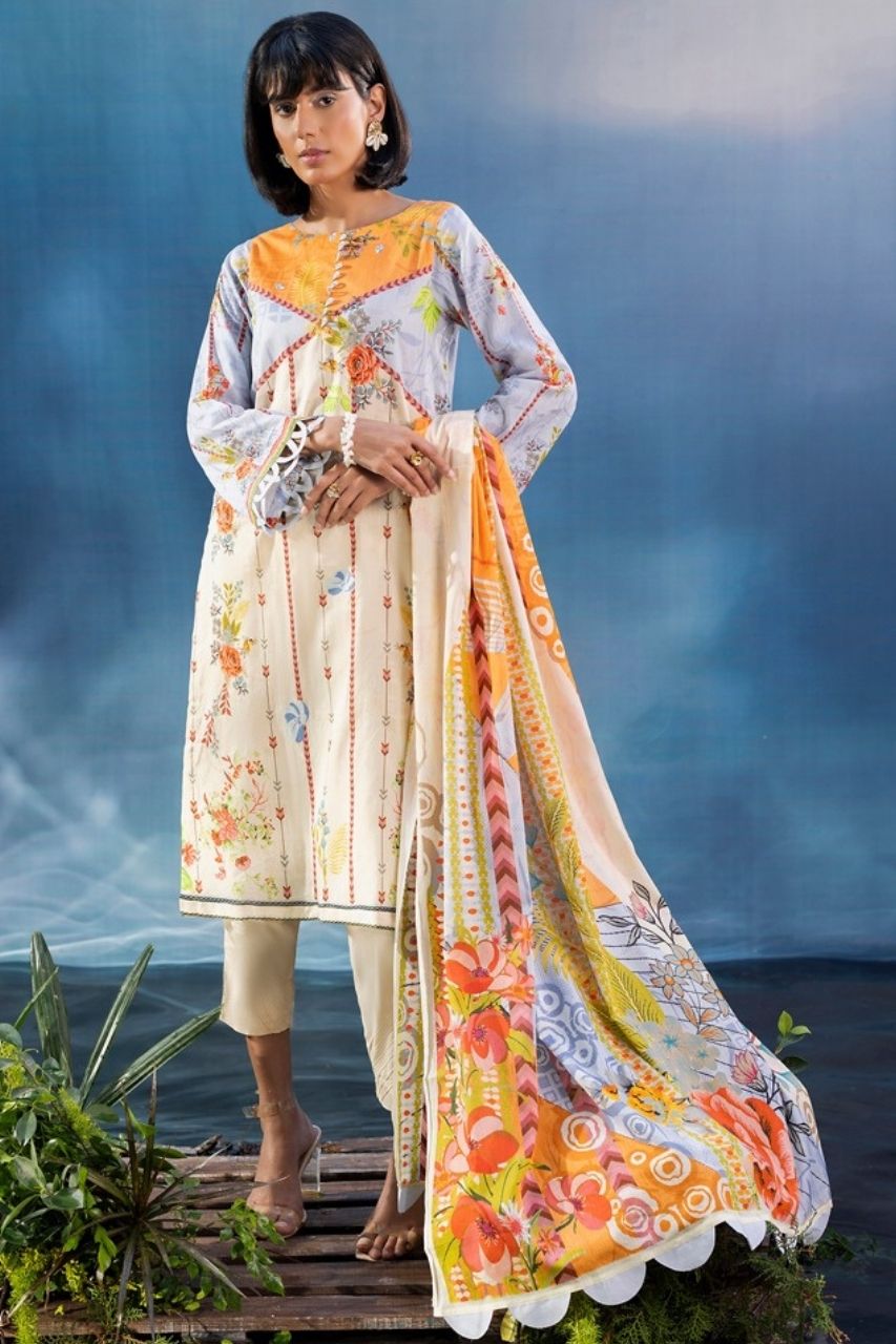 Pehli Kiran By Paltar Premium Printed Lawn 3PC