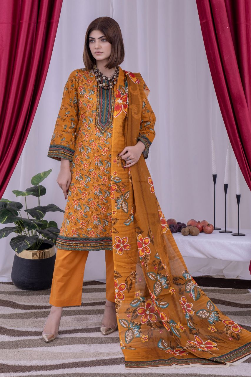 Arfa By Marooj Digital Printed Lawn 3PC