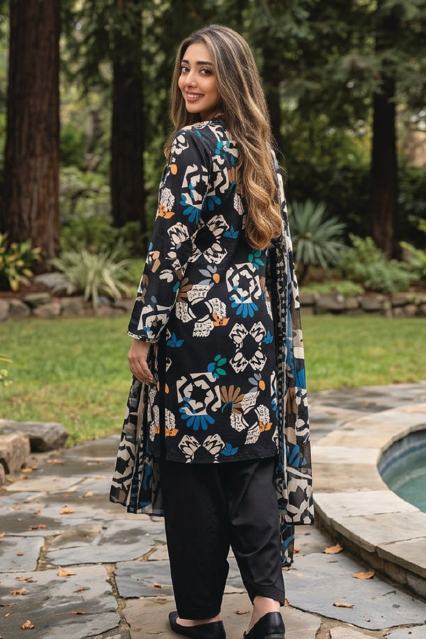 Zesh Digital Printed Khaddar 3PC