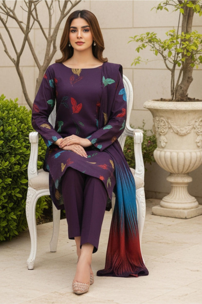 Motifz Premium Printed Khaddar 3PC