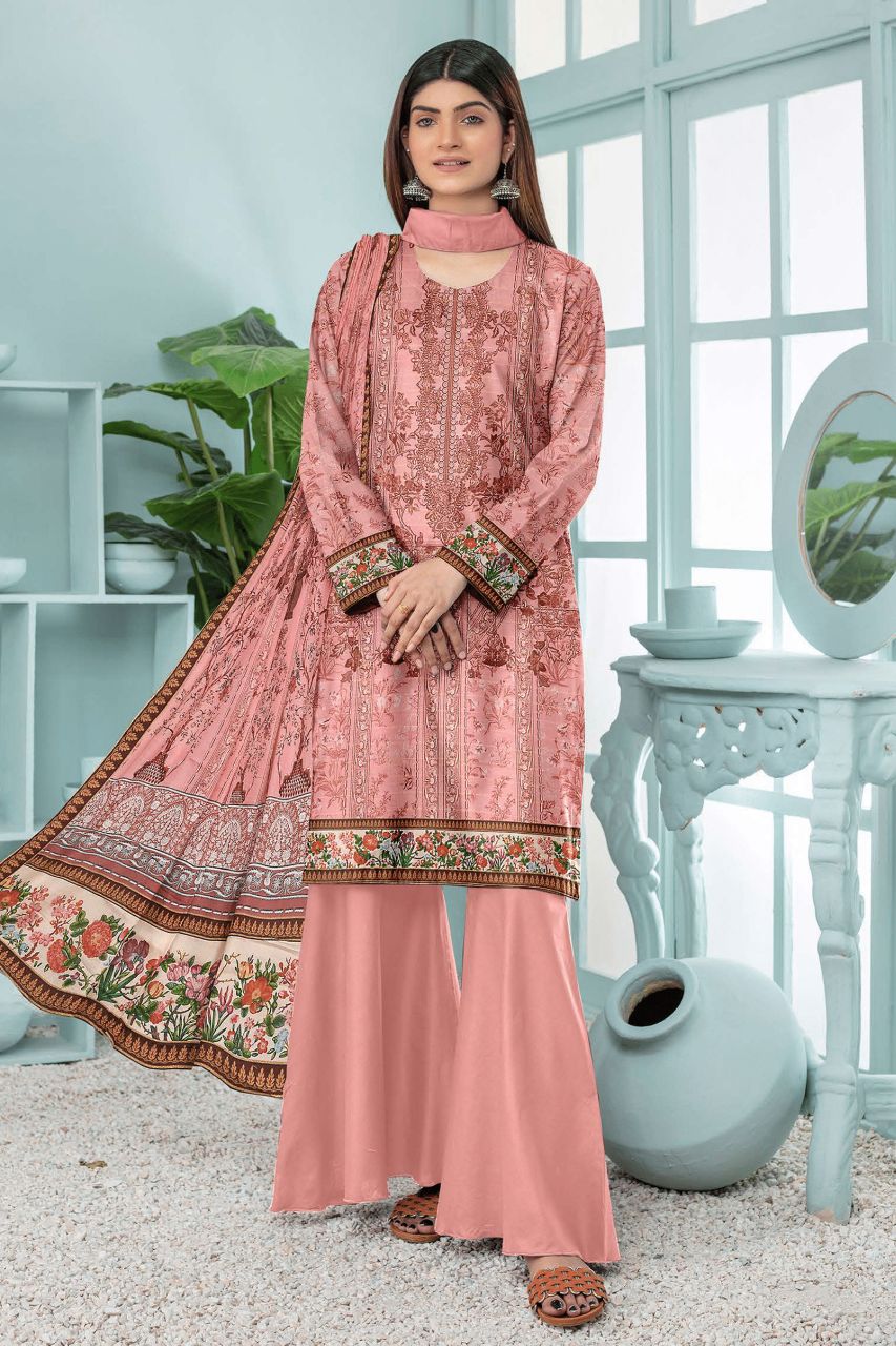 Shabrah By Zara Ali 3-Piece Premium Slub Lawn Eid Collection 2024
