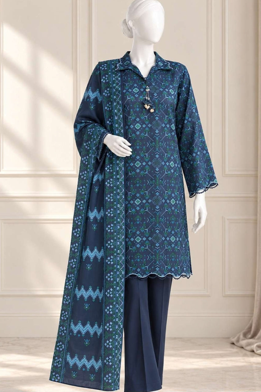 MTJ Premium Printed Textured Viscose 3PC