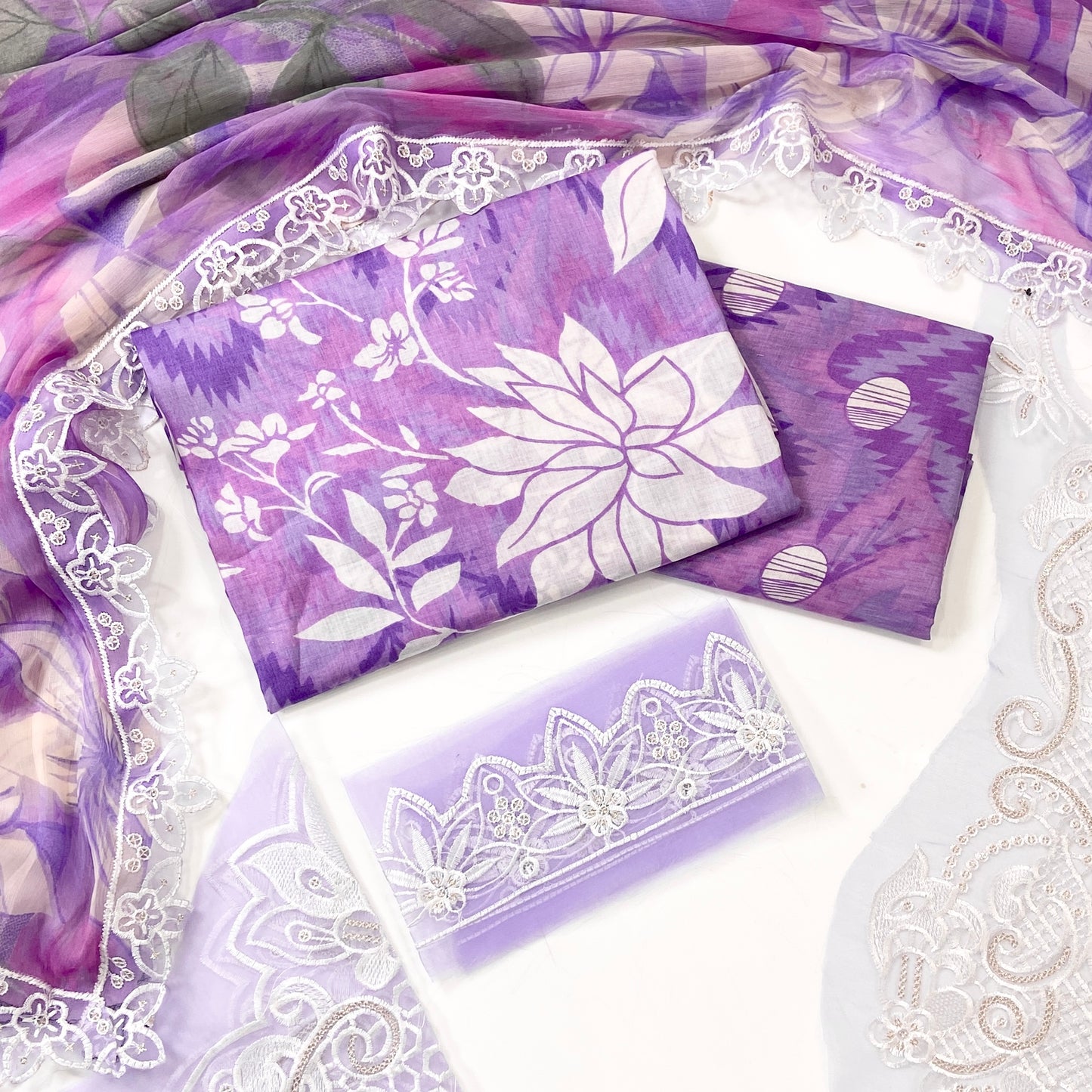 Aneelas Emb Luxury Lawn-3PC