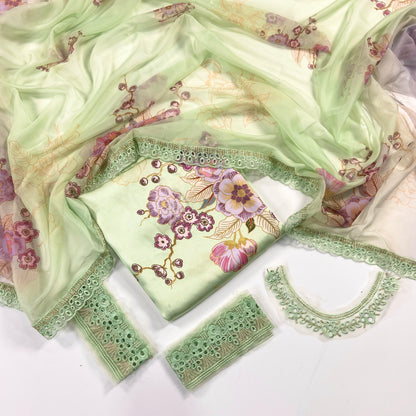 Iznik Premium Silk – With Organza Patches